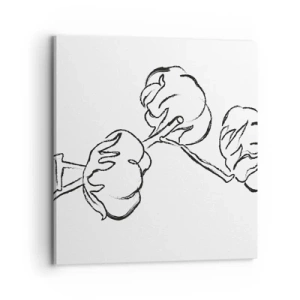 Lærredstryk - Billede på lærred - Bomuld ned - 70x70 cm