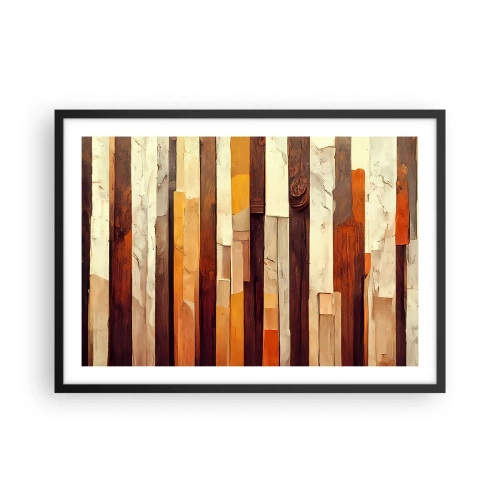 Plakat i sort ramme - Hymne af skovens træer - 70x50 cm