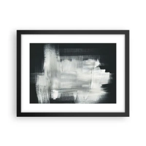 Plakat i sort ramme - Vævet af det lodrette og det vandrette - 40x30 cm