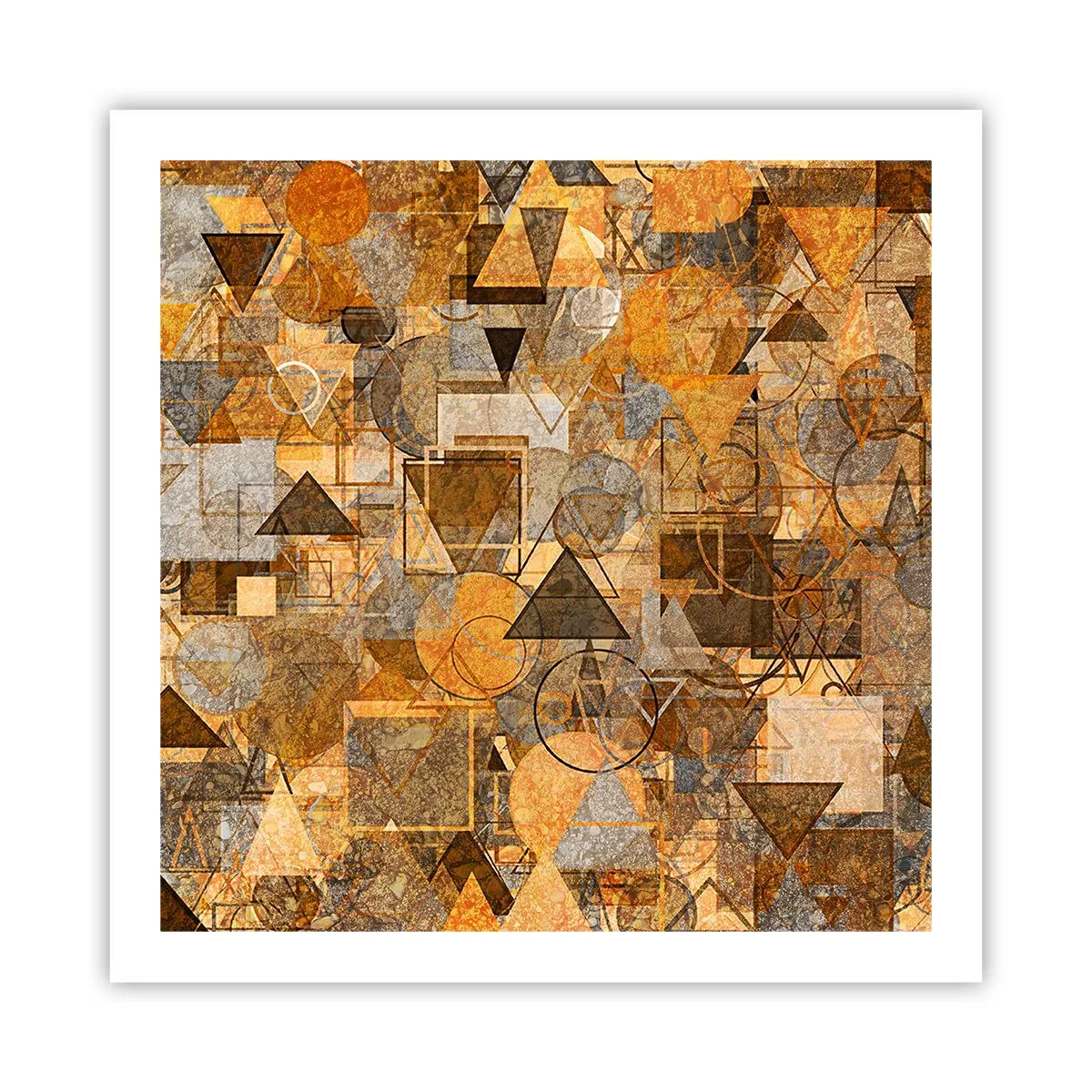 Plakat - Verden i form - 60x60 cm