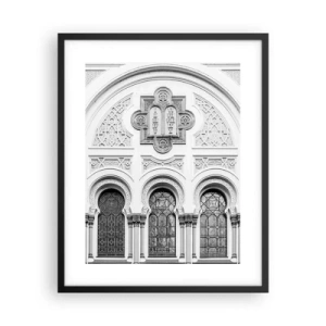 Plakat i sort ramme - På grænsen mellem kulturer - 40x50 cm