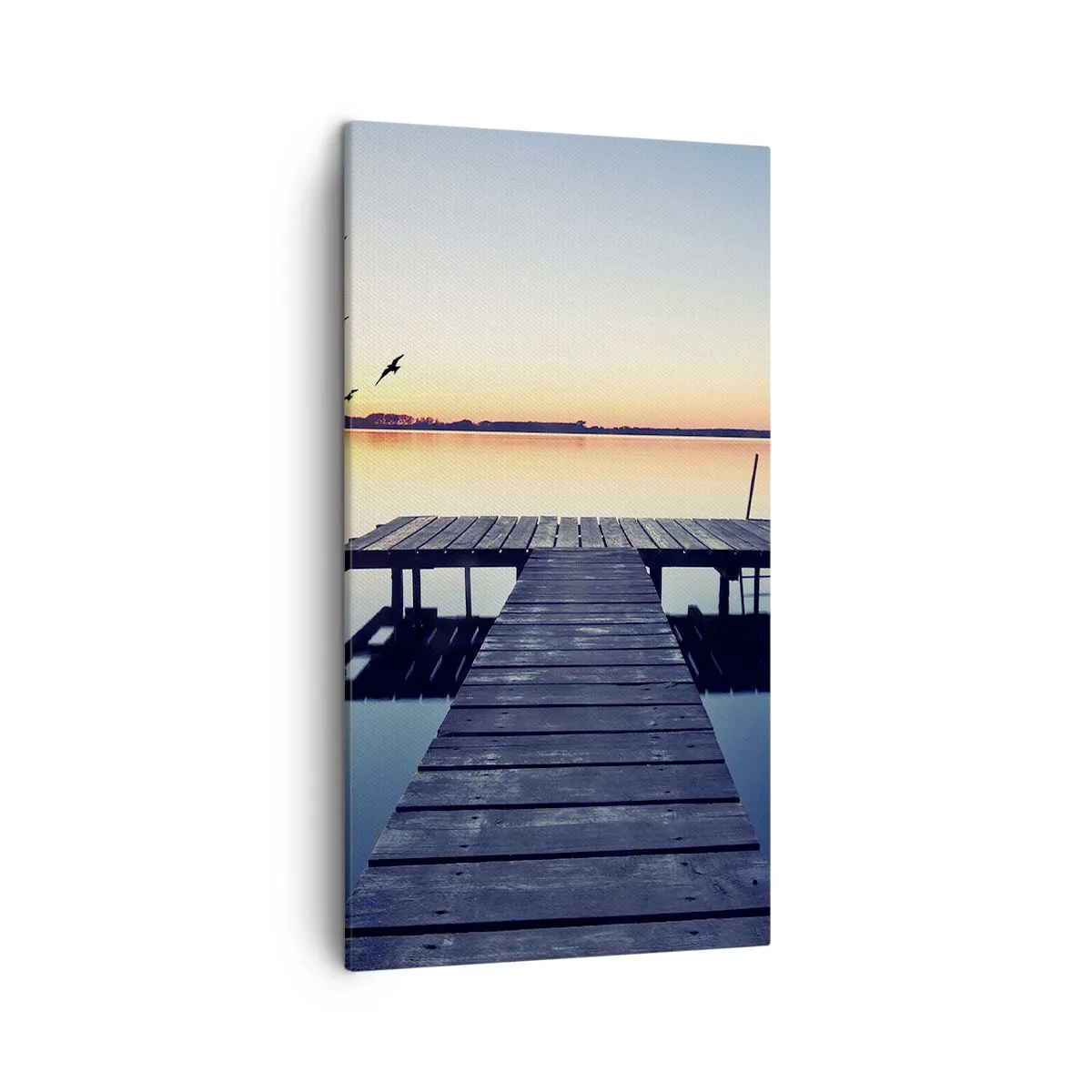 Lærredstryk - Billede på lærred - Det var en god dag - 45x80 cm
