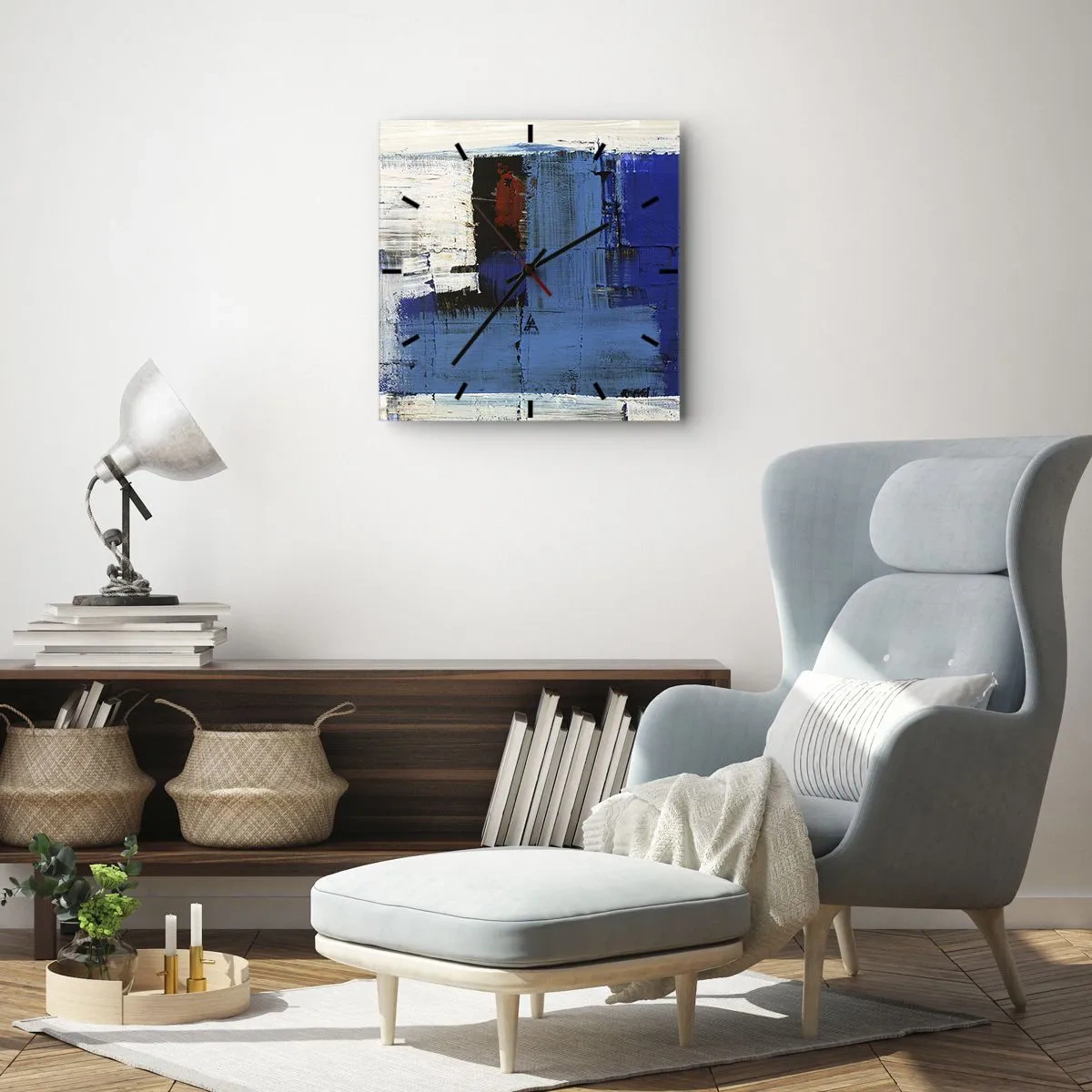 Vægur, Uret - Det blås hemmelighed - 40x40 cm