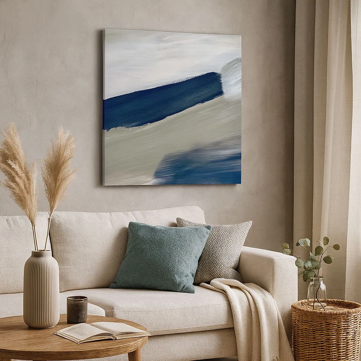 Lærredstryk - Billede på lærred - Møde med det hvide - 30x30 cm