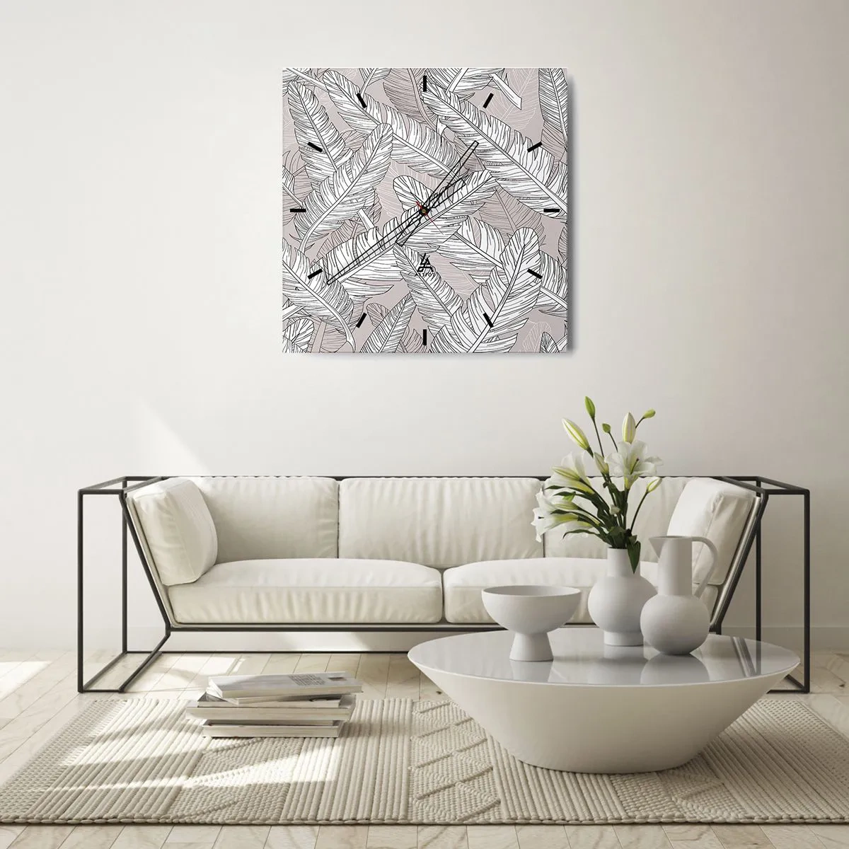 Vægur, Uret - Fjerlig uro - 40x40 cm