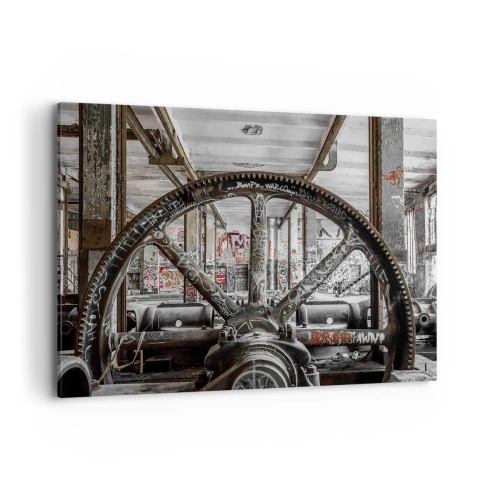 Lærredstryk - Billede på lærred - Fabrikkens hemmelige liv - 100x70 cm