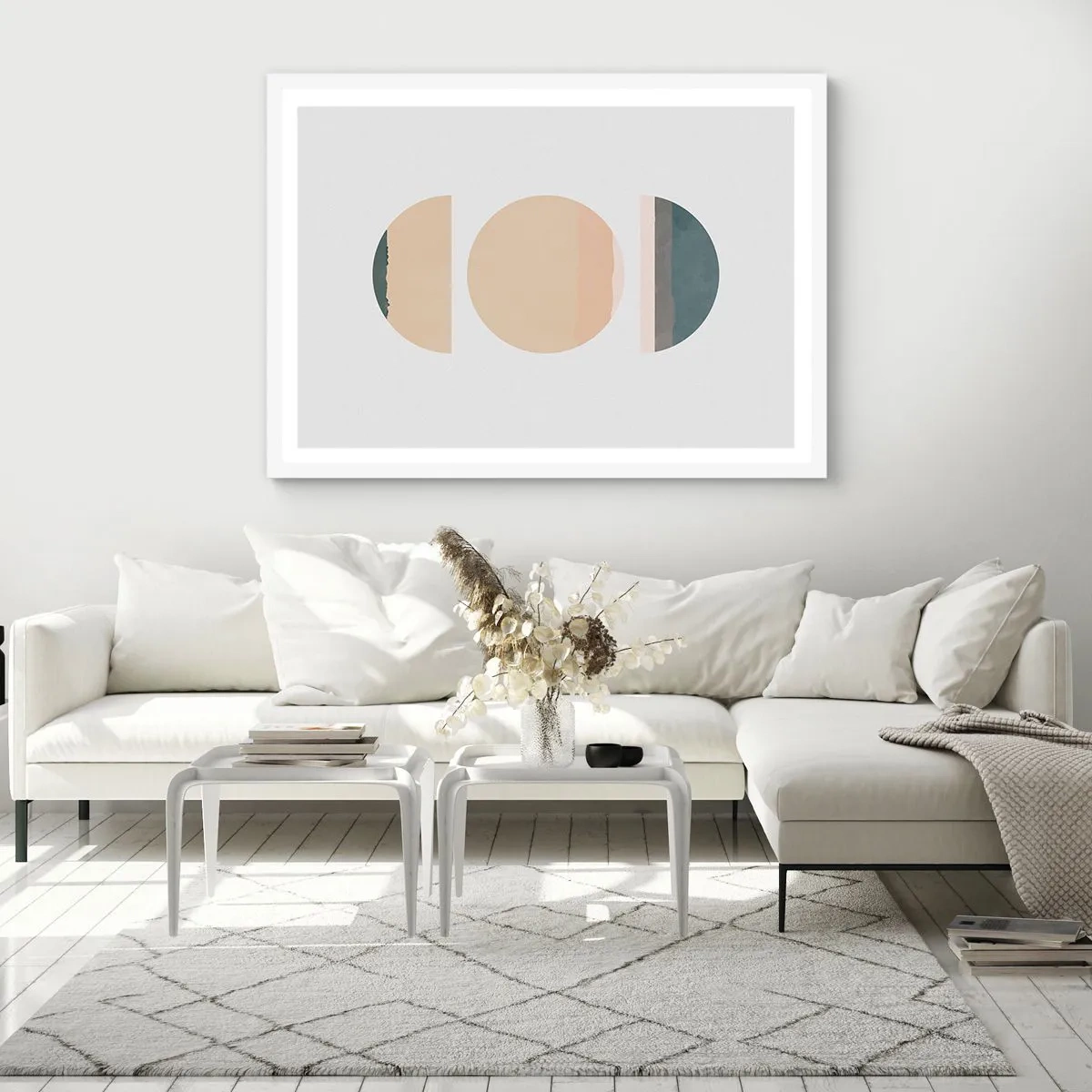 Plakat i hvid ramme - Hjul for hjul - 100x70 cm