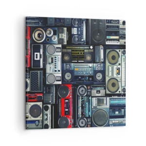 Lærredstryk - Billede på lærred - Nostalgi for 1980'erne. - 50x50 cm