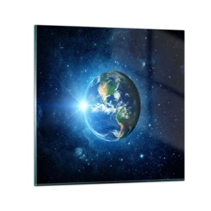 Billede på glas - Vi er i himlen - 40x40 cm