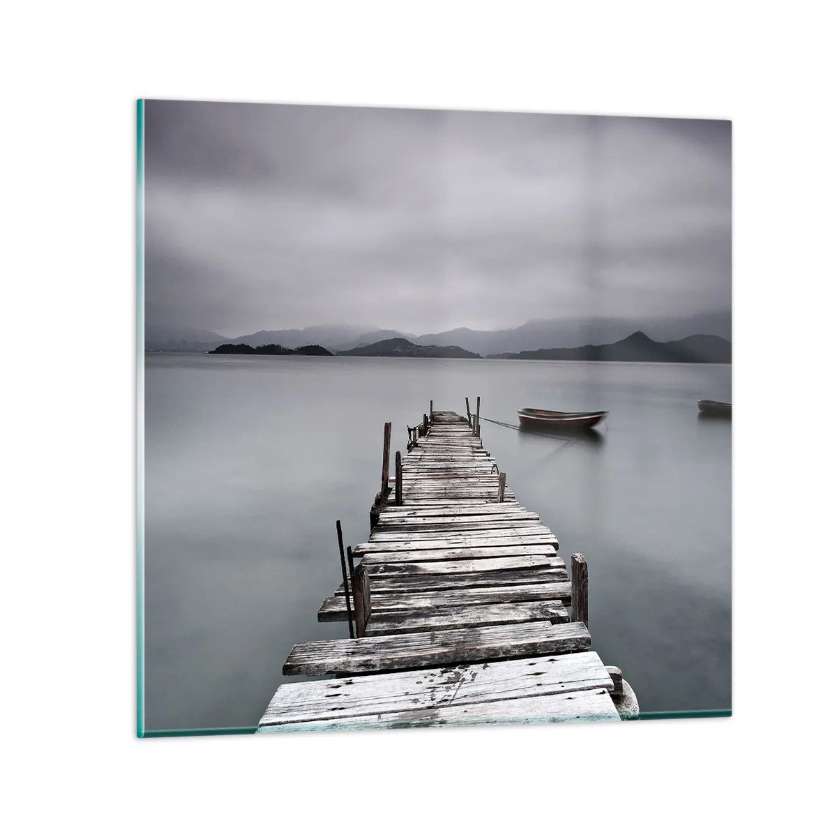 Billede på glas - Du kan tage af sted i morgen - 70x70 cm