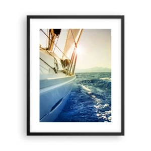 Plakat i sort ramme - For eventyr - 40x50 cm