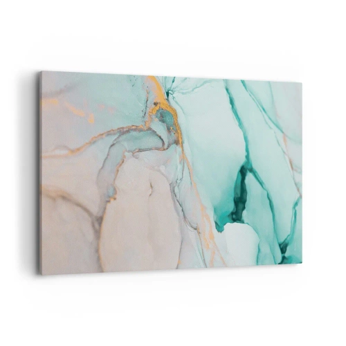 Lærredstryk - Billede på lærred - Dans af former og farver - 120x80 cm