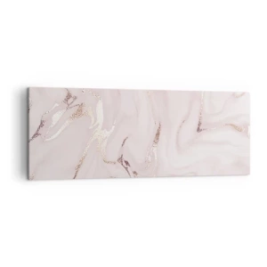 Lærredstryk - Billede på lærred - I et lyserødt tørklæde - 140x50 cm