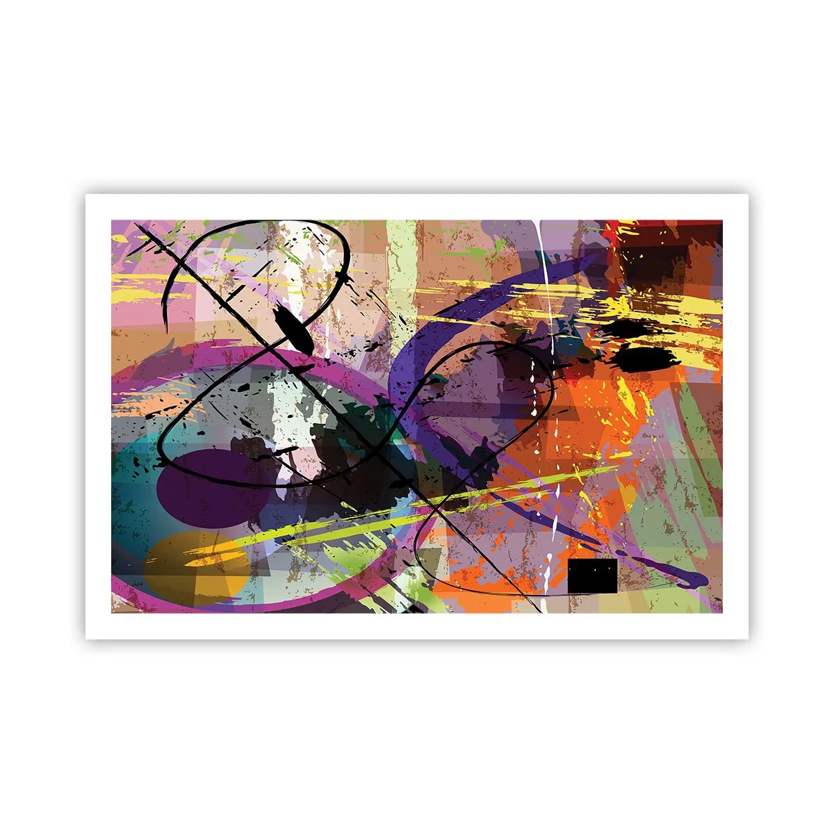 Plakat - Kan være lige eller rundt - 91x61 cm