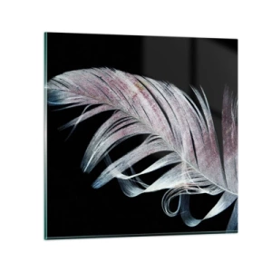 Billede på glas - Tænk om berøring - 30x30 cm