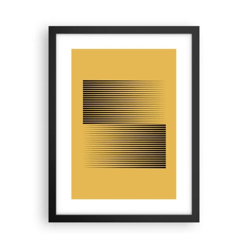 Plakat i sort ramme - Modsætningernes kvadrat - 30x40 cm