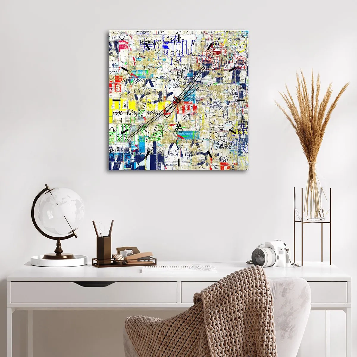 Vægur, Uret - Simpelthen en fryd for øjet - 40x40 cm