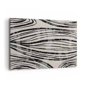 Lærredstryk - Billede på lærred - Et spild af linjer - 120x80 cm