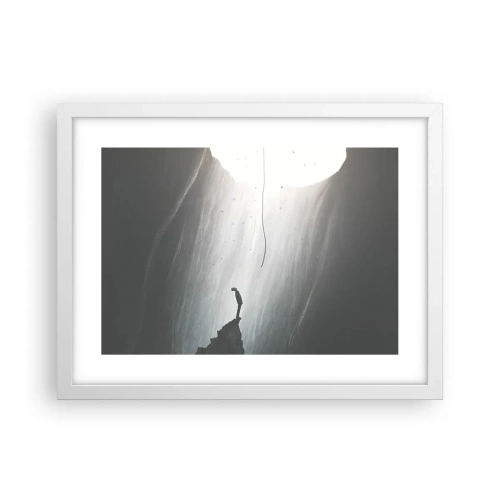 Plakat i hvid ramme - Der er altid en vej ud - 40x30 cm