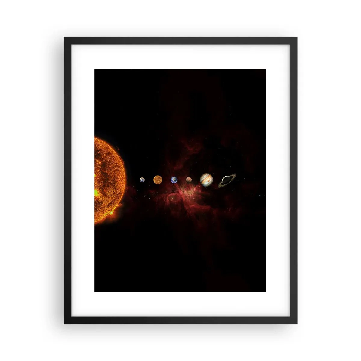 Plakat i sort ramme - Vores nabolag - 40x50 cm