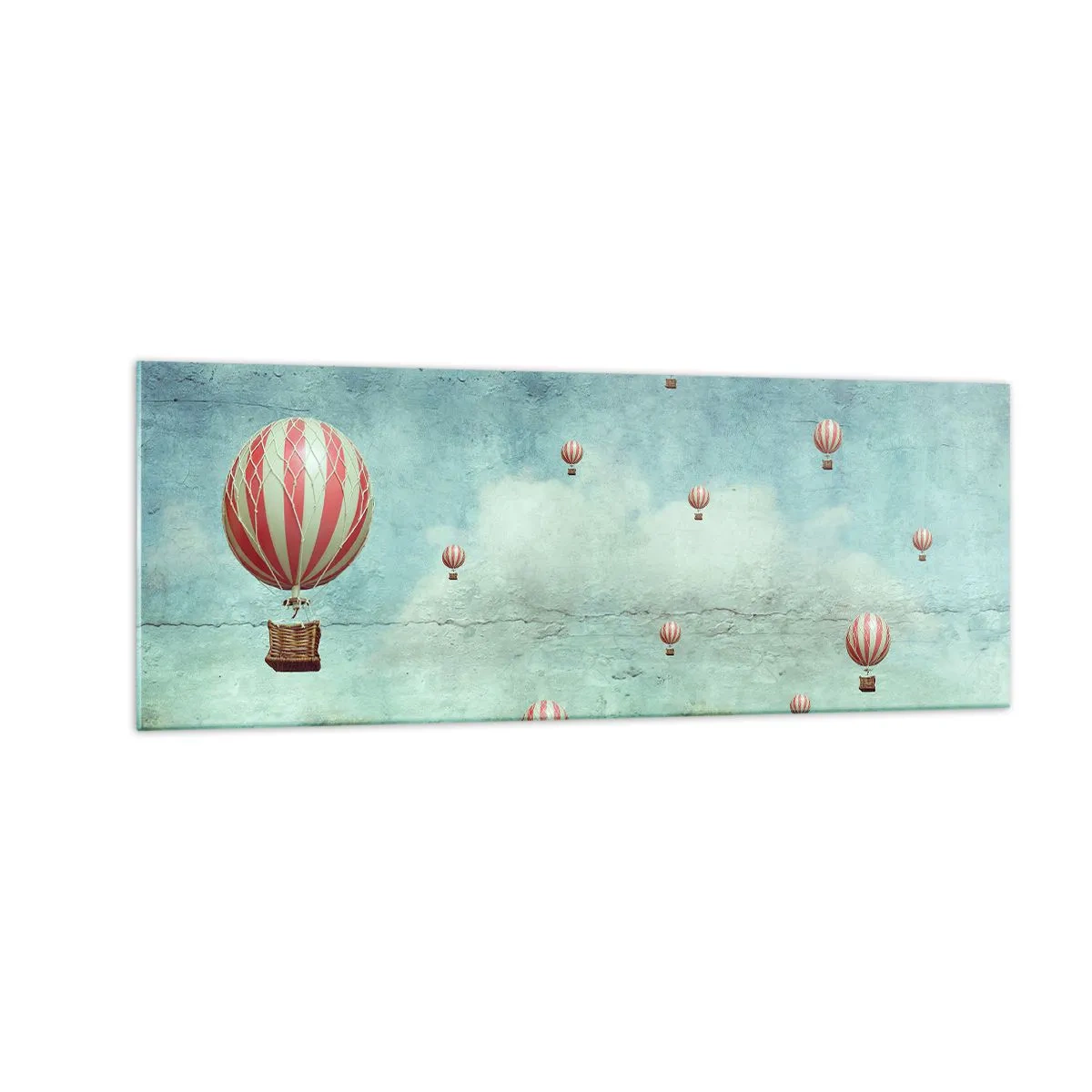 Billede på glas - Fri fra livets travlhed og travlhed - 140x50 cm