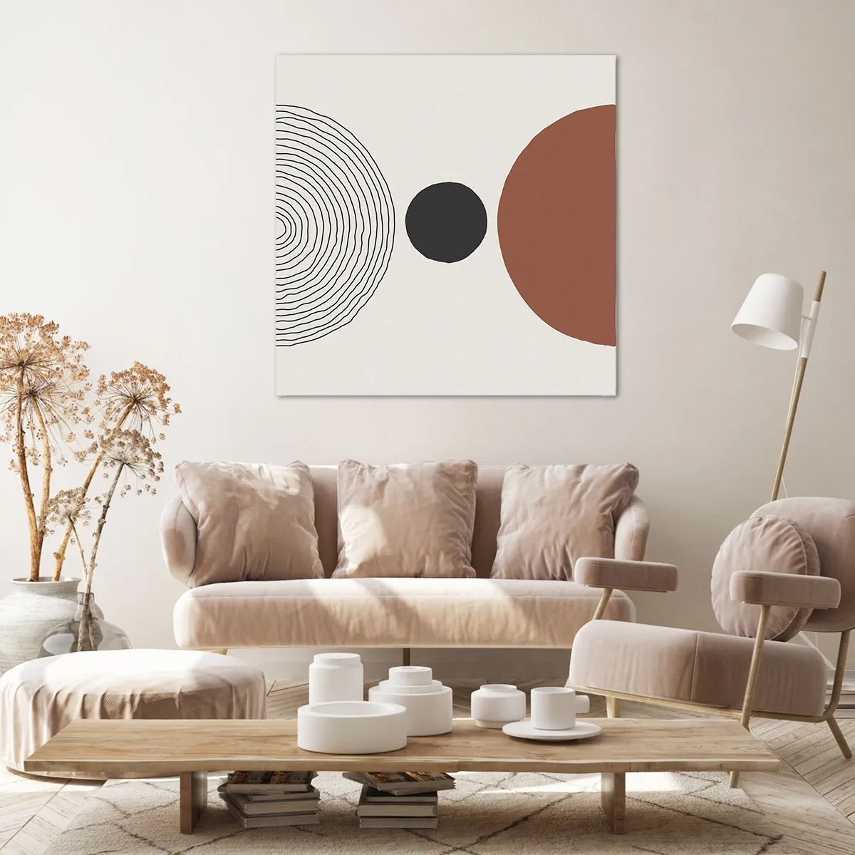 Lærredstryk - Billede på lærred - I rampelyset - 70x70 cm