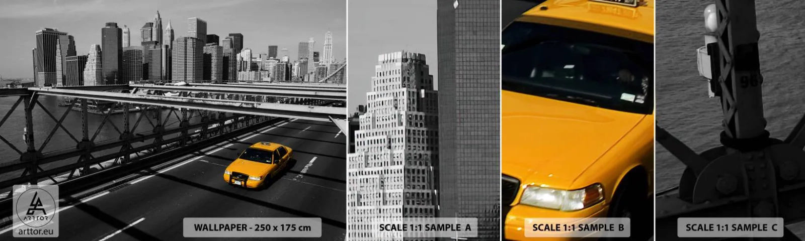 Fototapet Prøve Standard Eco - Storbyens farve - By, New York, Arkitektur - 100x30 cm