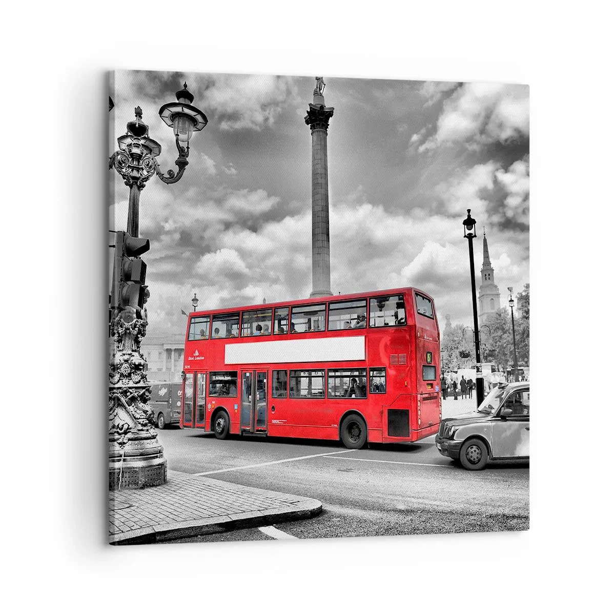 Lærredstryk - Billede på lærred - Byens sande livsnerve - 60x60 cm