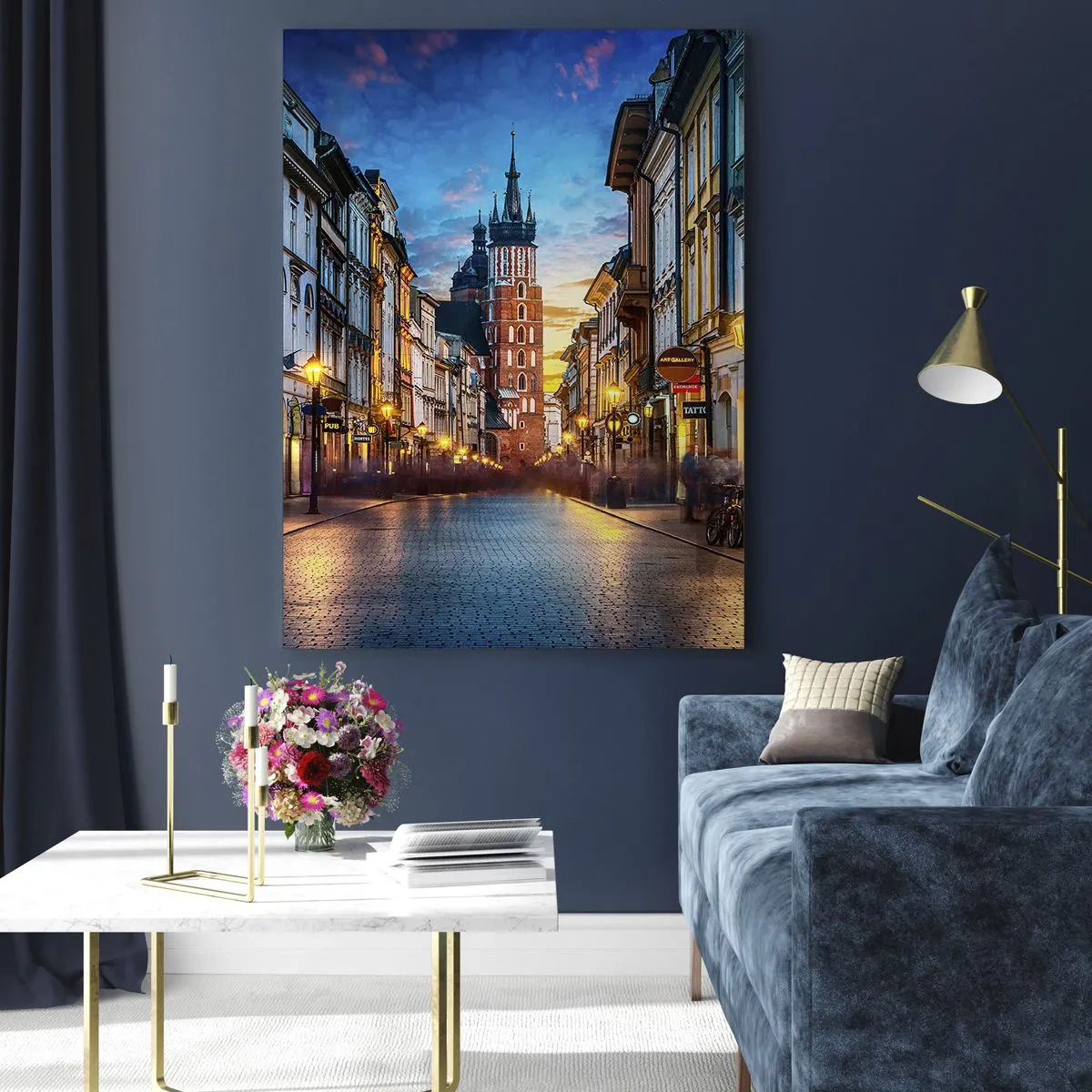 Billede på glas - Krakows charme - 50x70 cm