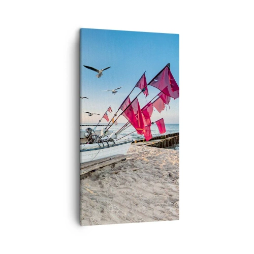 Lærredstryk - Billede på lærred - Et velfortjent hvil - 45x80 cm