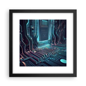 Plakat i sort ramme - Jeg tror... - 30x30 cm