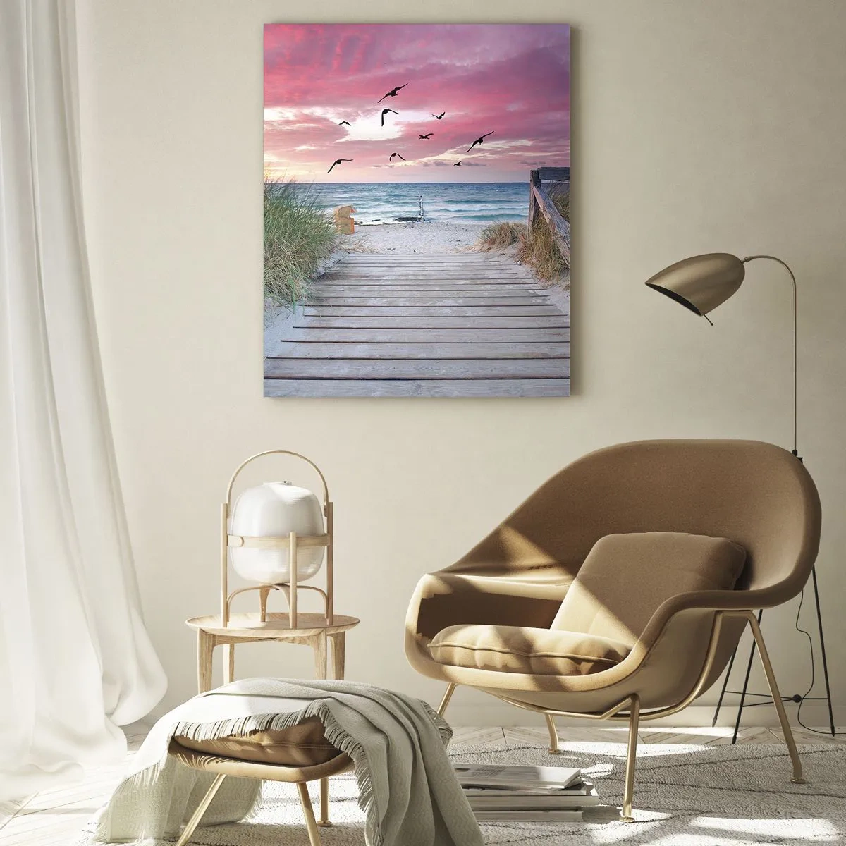 Billede på glas - Baltisk indtryk - 80x120 cm