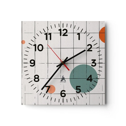 Vægur, Uret - Fanget i en fælde. Os eller dem? - 30x30 cm