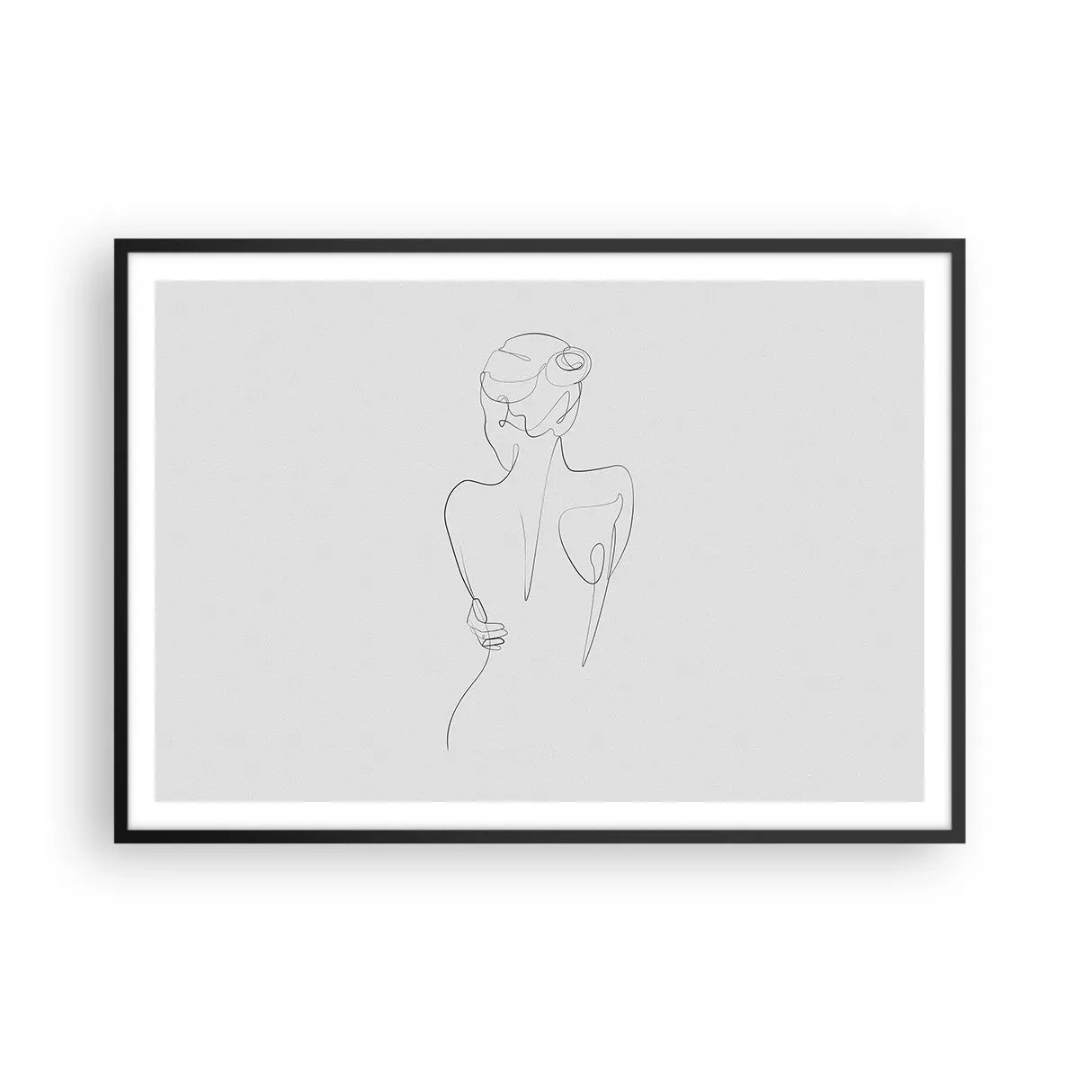 Plakat i sort ramme - Kroppens musik - 100x70 cm