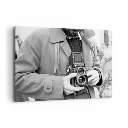 Lærredstryk - Billede på lærred - I retro stil - 100x70 cm