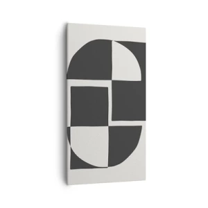 Lærredstryk - Billede på lærred - Antitese - syntese - 55x100 cm