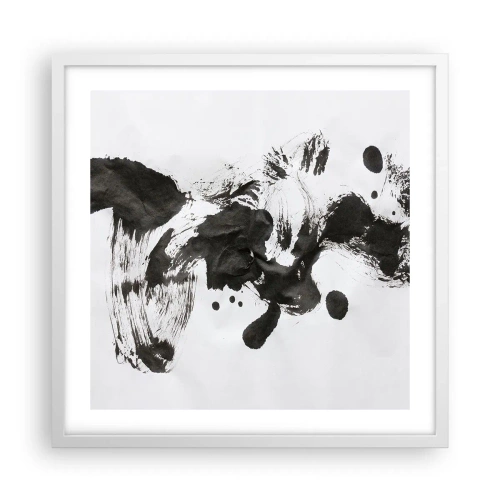 Plakat i hvid ramme - En metode i galskaben? - 50x50 cm