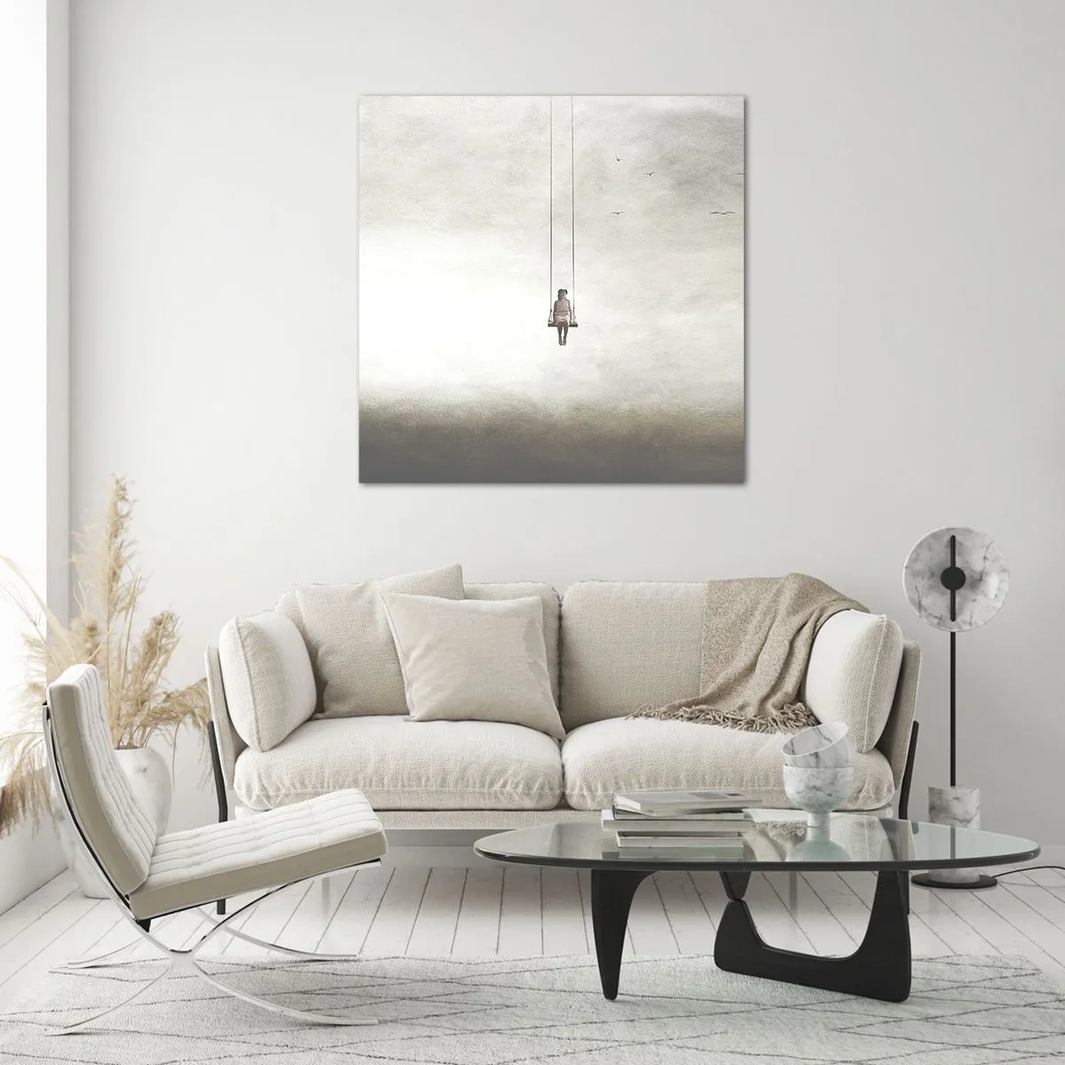 Billede på glas - Barnet i os selv - 40x40 cm