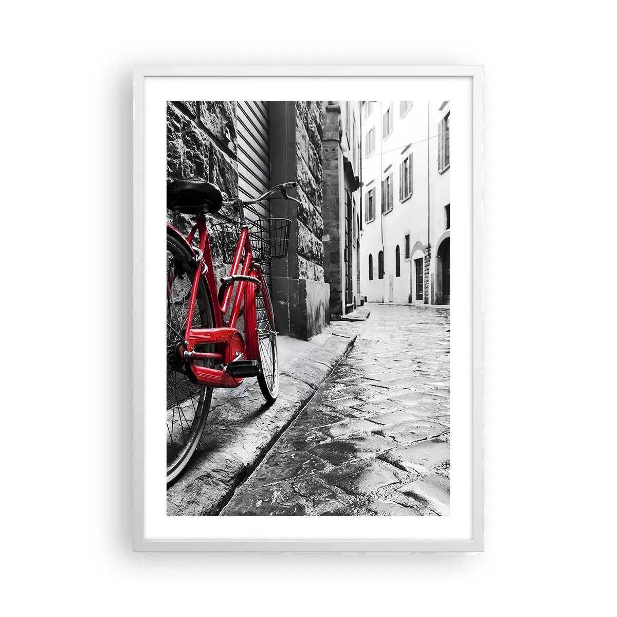 Plakat i hvid ramme - Ægte skønhed ældes ikke - 50x70 cm