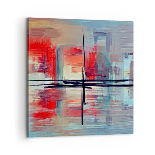 Lærredstryk - Billede på lærred - Landskab i en ukendt dimension - 60x60 cm