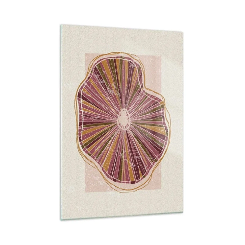 Billede på glas - Strålende abstraktion - 50x70 cm
