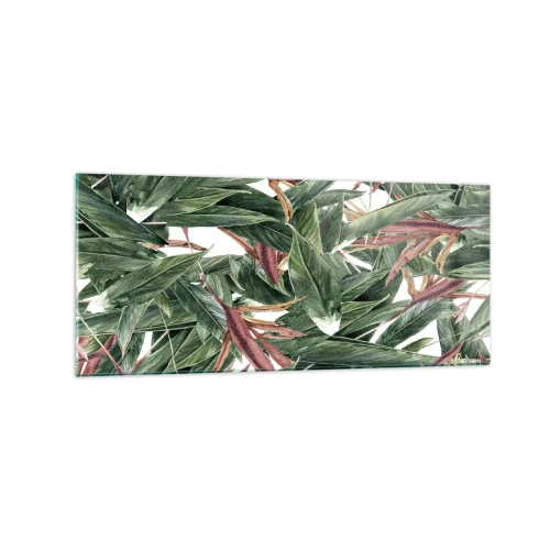 Billede på glas - Smaragd- og syrenbuskads - 120x50 cm