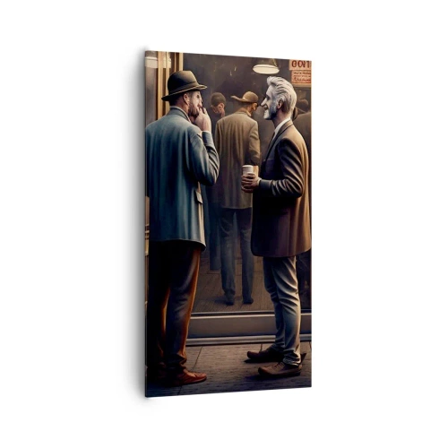 Lærredstryk - Billede på lærred - Et godt øjeblik på dagen - 65x120 cm