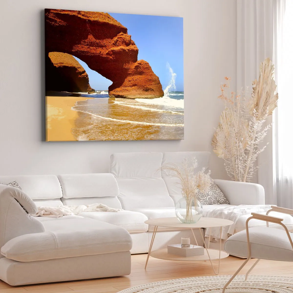 Lærredstryk - Billede på lærred - Vand og vind i tusindvis af år - 100x70 cm