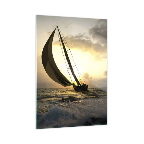 Billede på glas - I medvind og modvind - 50x70 cm