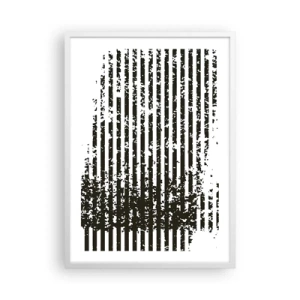 Plakat i hvid ramme - Rytme og støj - 50x70 cm