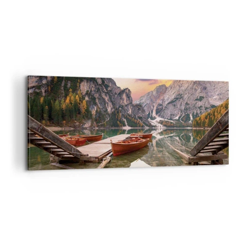 Lærredstryk - Billede på lærred - Dagens løfte - 100x40 cm
