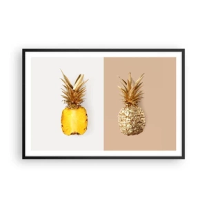 Plakat i sort ramme - Ananas til os - 91x61 cm