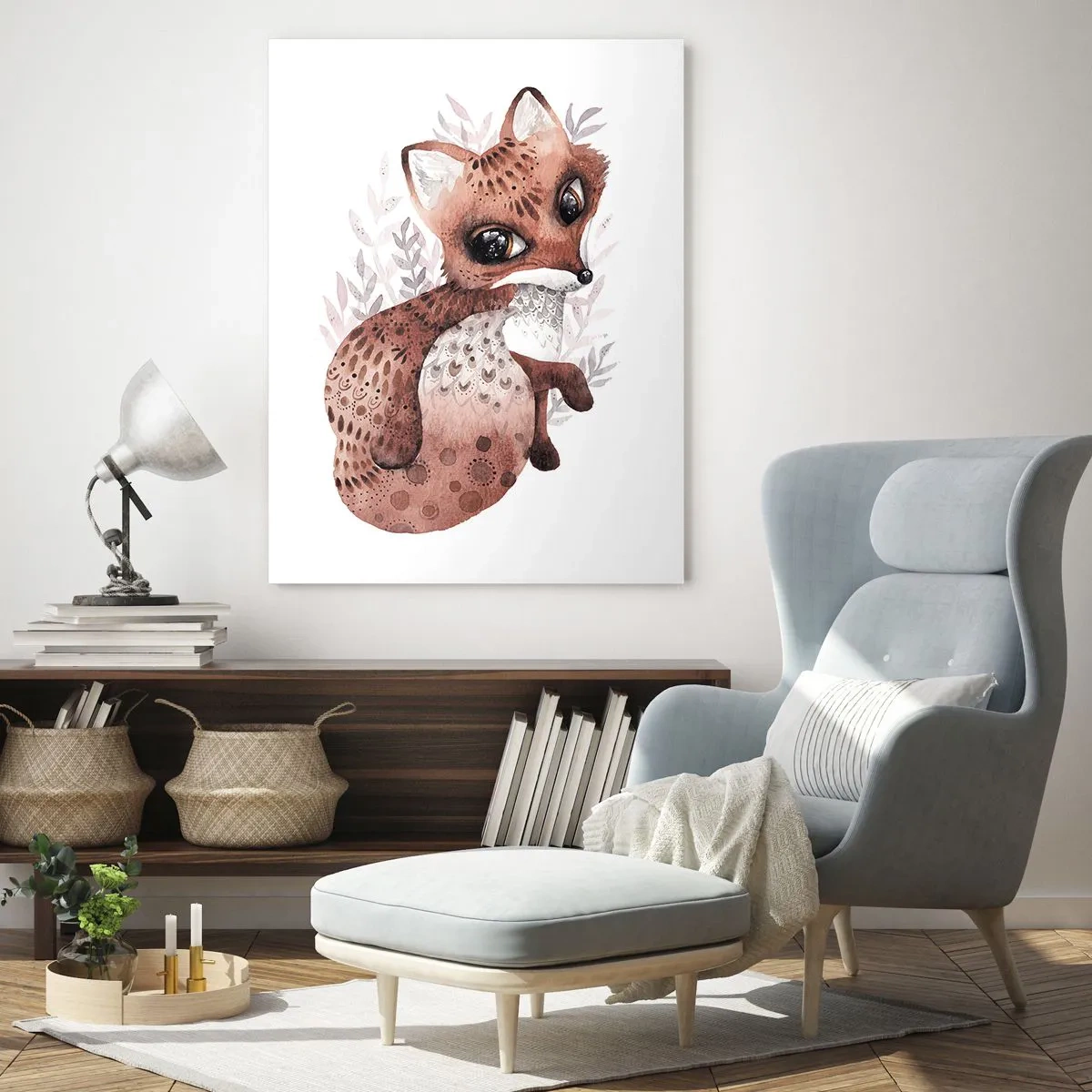 Billede på glas - Kun kærlighed - 50x70 cm