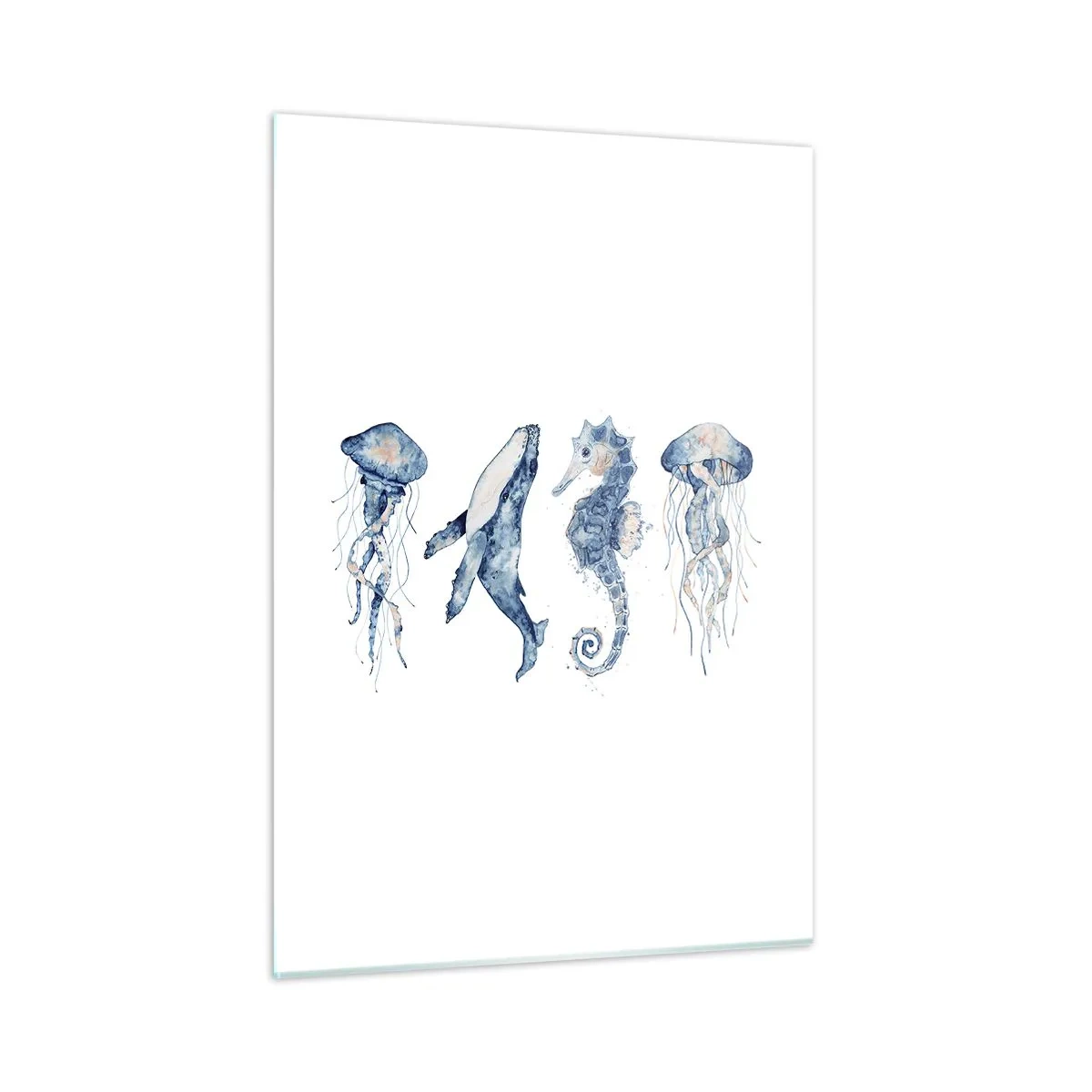 Billede på glas - Havets vidundere - 50x70 cm